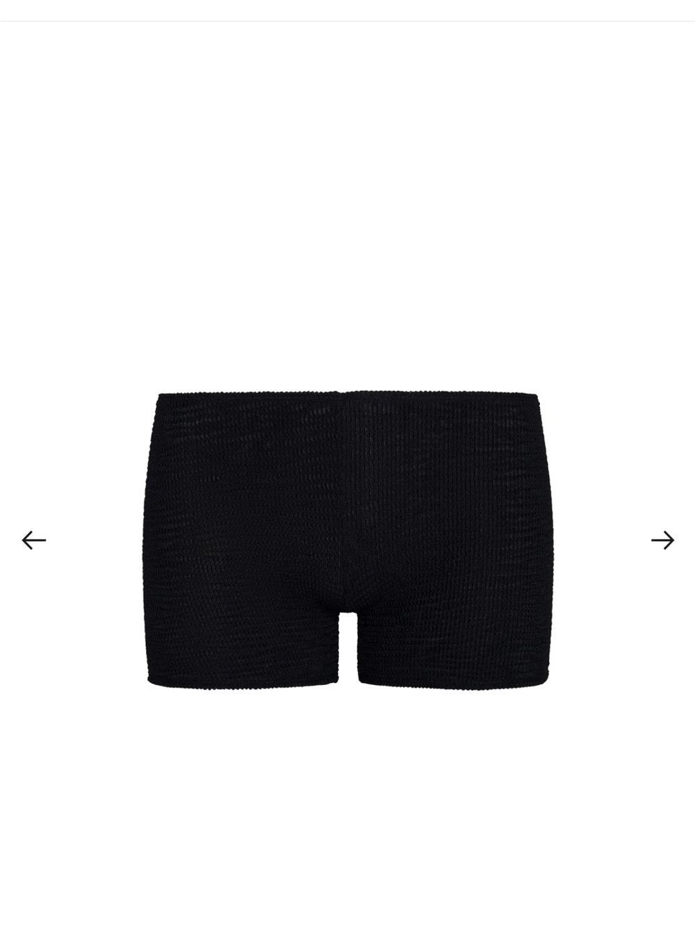 Monday Swimwear Cali Shorts - Black Crinkle